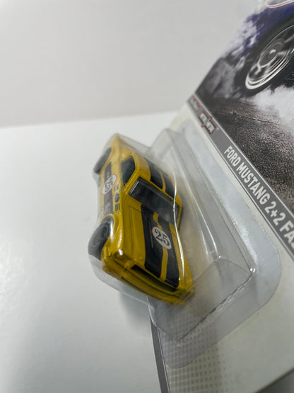 Hot Wheels 1/64 Racing Ford Mustang 2+2 Fastback Yellow