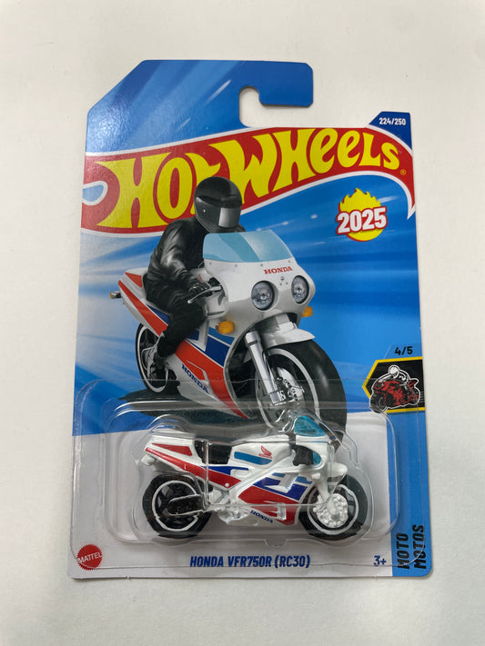 Hot Wheels 1/64 Honda VFR750R (RC30) White