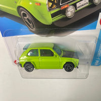 Hot Wheels 1/64 ‘73 Honda Civic Custom Green - Damaged Card