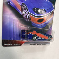 Hot Wheels 1/64 Fast & Furious Fast Imports Nissan Silvia (S15) Blue - Damaged Card