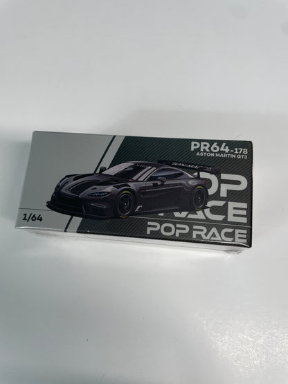 Pop Race 1/64 Aston Martin GT3 Carbon Edition Black - PR64-178