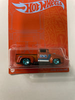 Hot Wheels 1/64 Orange & Blue Custom ‘56 Ford Truck Orange