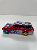 *Loose* Hot Wheels 1/64 ‘71 Datsun 510 Wagon n3 Blue & Red