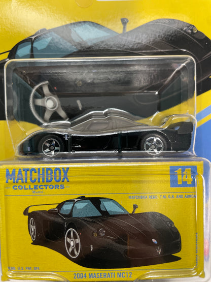 Matchbox Collectors 1/64 2004 Maserati MC12 Black - JJW07