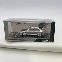 Inno64 1/64 Mitsubishi Lancer Evolution III Silver w/ Carbon Bonnet