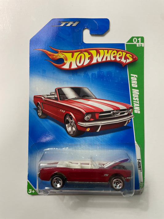 Hot Wheels 1/64 Treasure Hunt Ford Mustang Red - damaged card