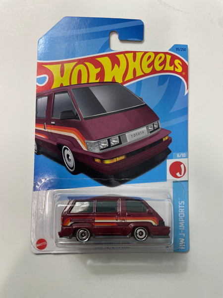 Hot Wheels 1/64 1986 Toyota Van Red