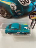 Hot Wheels 1/64 Porsche 356A Outlaw Green - Damaged Card