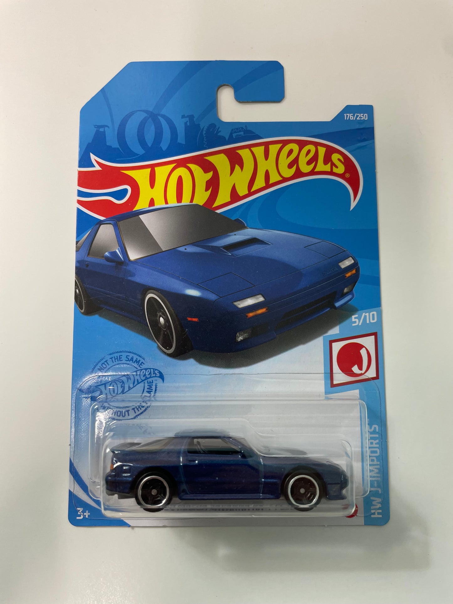 Hot Wheels 1/64 ‘89 Mazda Savanna RX7 FC3S Blue