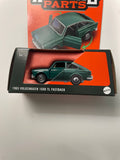 Matchbox 1/64 Moving Parts 1965 Volkswagen 1600 TL Fastback Green