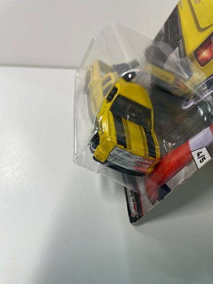 Hot Wheels 1/64 Car Culture Chevy Silverado Yellow - Damaged card