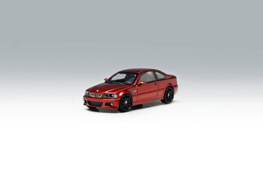 1/64 Stance Hunters BMW E46 M3 Red w/ Black Wheels