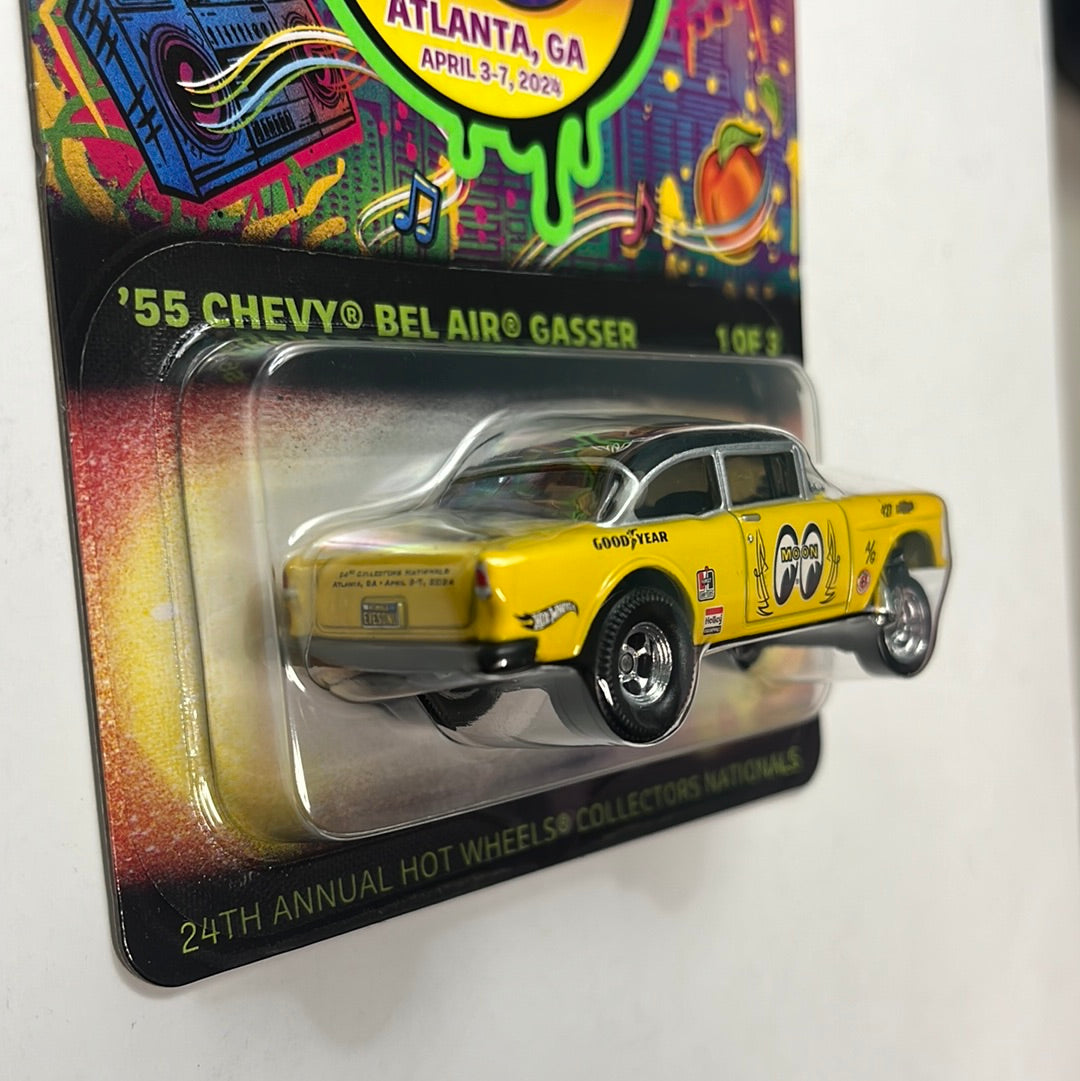 Hot Wheels 2024 Atlanta Convention ‘55 Chevy Bel Air Gasser Mooneyes