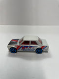 *Loose* Hot Wheels 1/64 Datsun Bluebird 510 White & Red