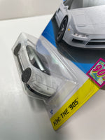 Hot Wheels 1/64 '90 Acura NSX White - Damaged Card