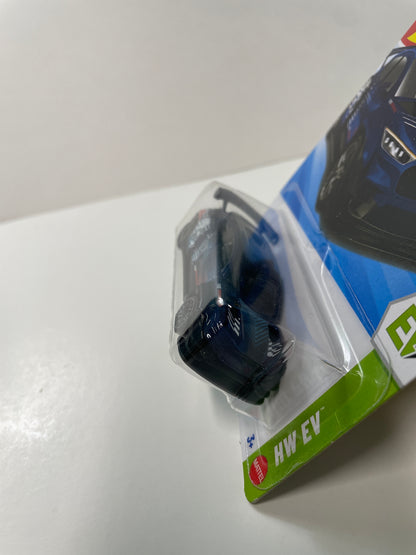 Hot Wheels 1/64 Ford Mustang Mach-e 1400 Blue - Damaged Box