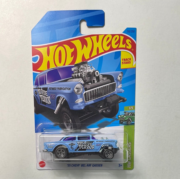 Hot Wheels 1/64 ‘55 Chevy Bel Air Gasser Blue