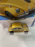 Hot Wheels 1/64 Transformers Volkswagen Beetle Bumblebee Gold - Damaged Box