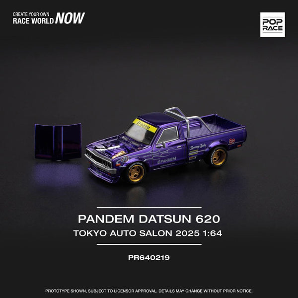 Pop Race 1/64 Datsun 620 Tokyo Auto Salon 2025 Purple