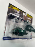 Hot Wheels 1/64 Car Culture Team Transport Jaguar MK1 & 2023 Land Rover Defender 110