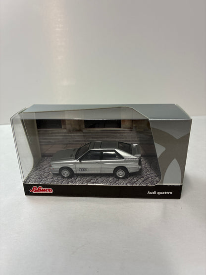 Tarmac Works x Schuco 1/64 Audi Quattro COLLAB64 Silver - T64S-025-SL
