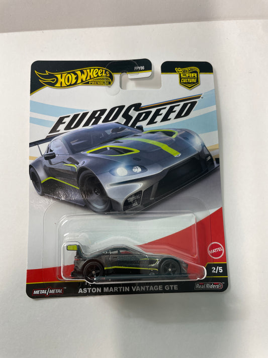 Hot Wheels 1/64 Car Culture Euro Speed Aston Martin Vantage GTE Black