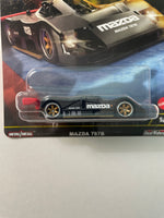 Hot Wheels 1/64 Car Culture Hammer Drop Mazda 787B Black - Damaged Card