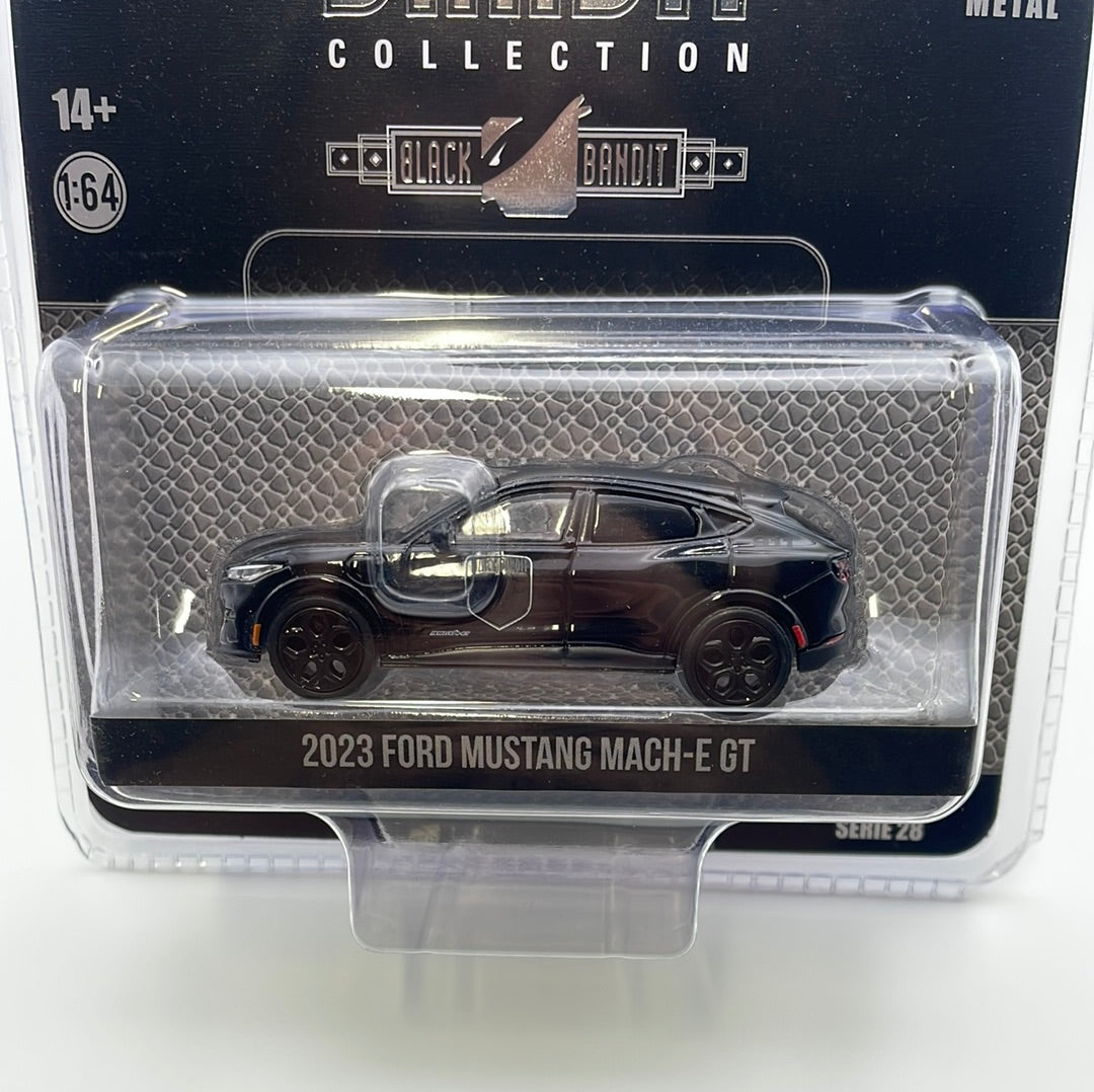 1/64 Greenlight Black Bandit Collection Series 28 2023 Ford Mustang Mach-E GT Black