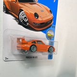 Hot Wheels 1/64 Porsche 993 GT2 Orange - Damaged Card