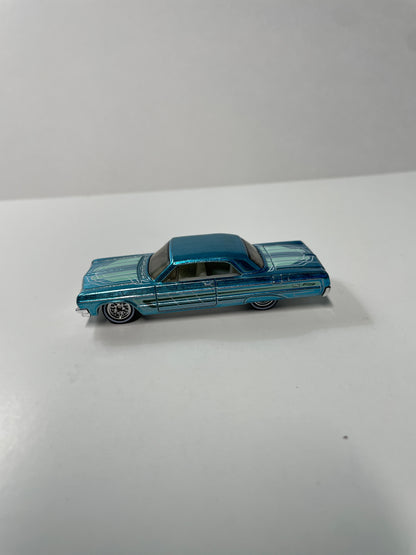 *Loose* Hot Wheels 1/64 Super Treasure Hunt '64 Chevy Impala Blue
