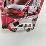 Matchbox 1/64 Candy Series Volkswagen Caddy Delivery White - Tootsie Roll Pop