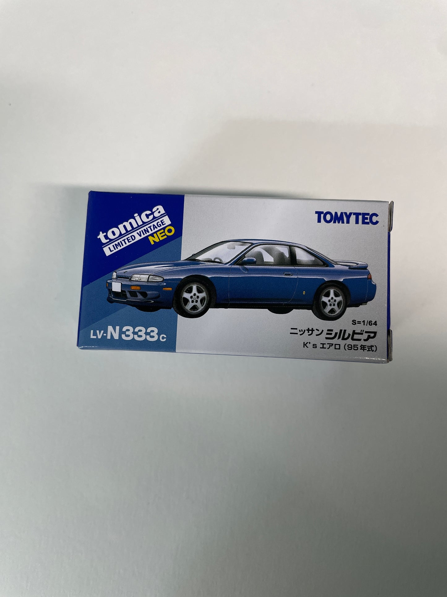 Tomica Limited Vintage Neo 1/64 LV-N333c Nissan Silvia K'S Aero 1995 Blue