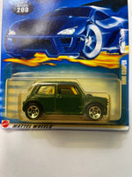 Hot Wheels 1/64 Mini Cooper Green - Damaged Card