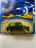 Hot Wheels 1/64 Mini Cooper Green - Damaged Card