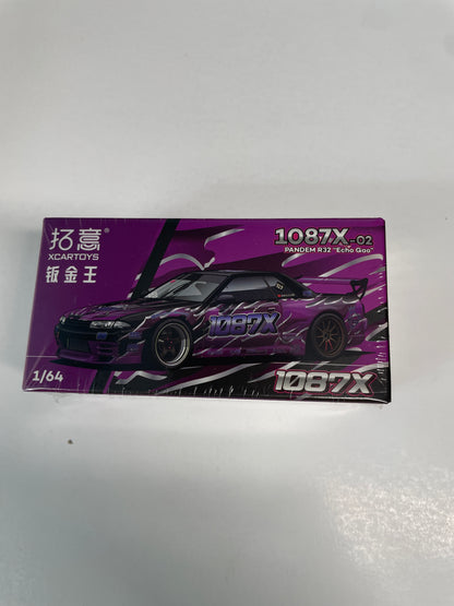 Xcartoys 1/64 Pandem Nissan R32 Echo Gao Pink - 1087X-02