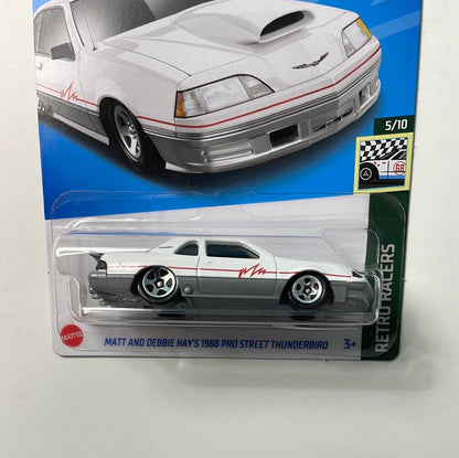 Hot Wheels 1/64 Matt and Debbie Hay’s 1988 Pro Street Thunderbird White