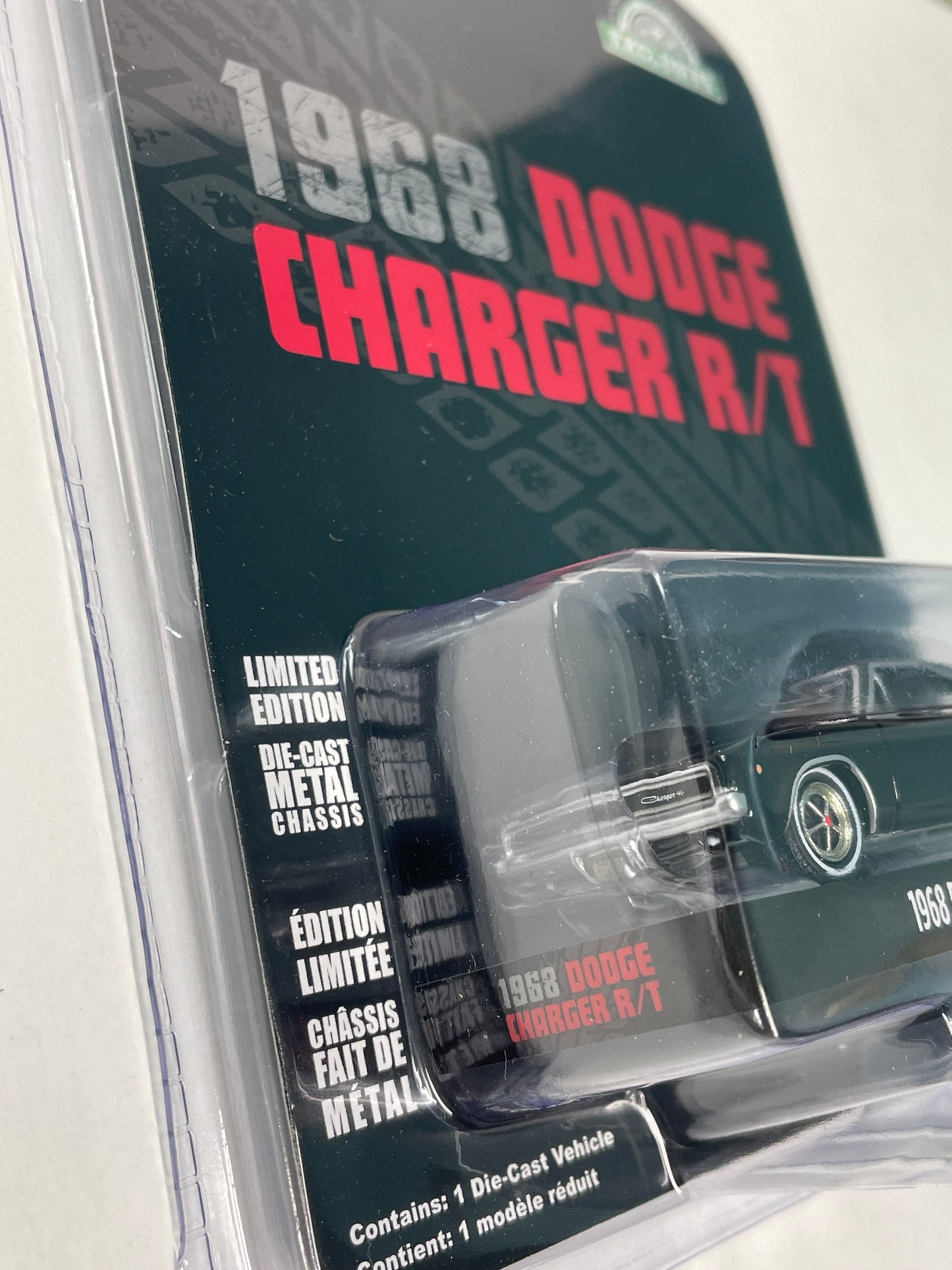Greenlight 1/64 Hobby Exclusive 1968 Dodge Charger R/T Black - 44724