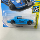 Hot Wheels 1/64 Datsun Fairlady 2000 Blue - Damaged Card