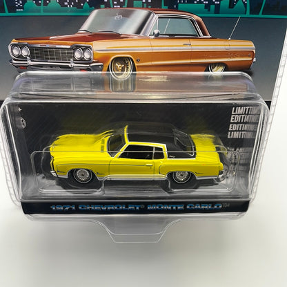Greenlight 1/64 California Lowriders Series 3 1971 Chevrolet Monte Carlo Yellow