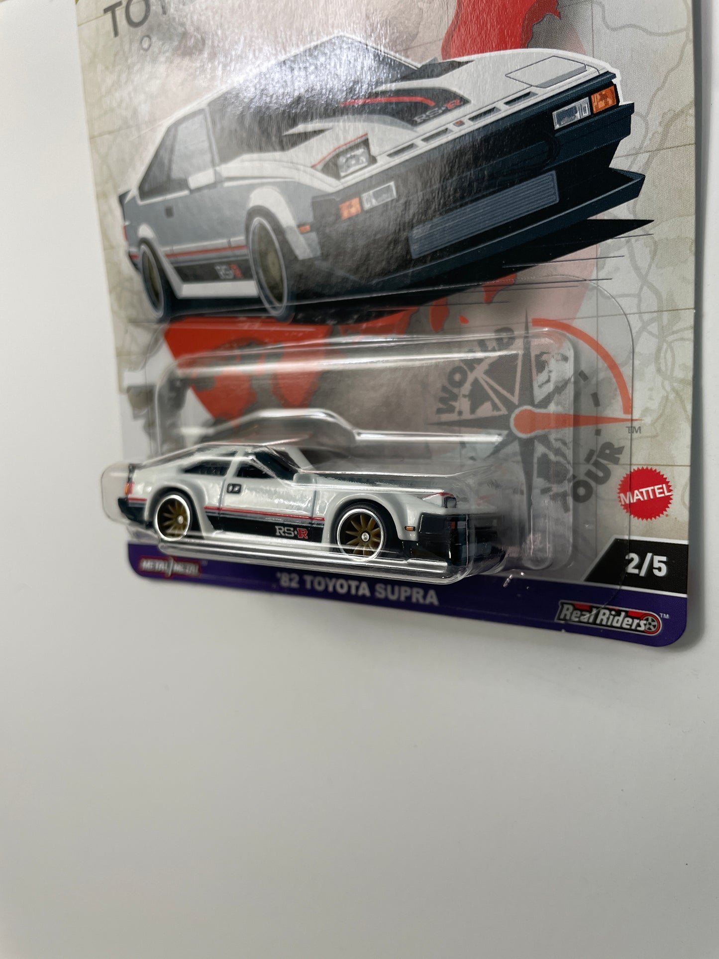 Hot Wheels 1/64 Car Culture ‘82 Toyota Supra (World Tour Series) White - HRV97
