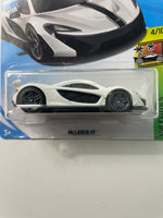 Hot Wheels 1/64 McLaren P1 White & Black - Damaged Card