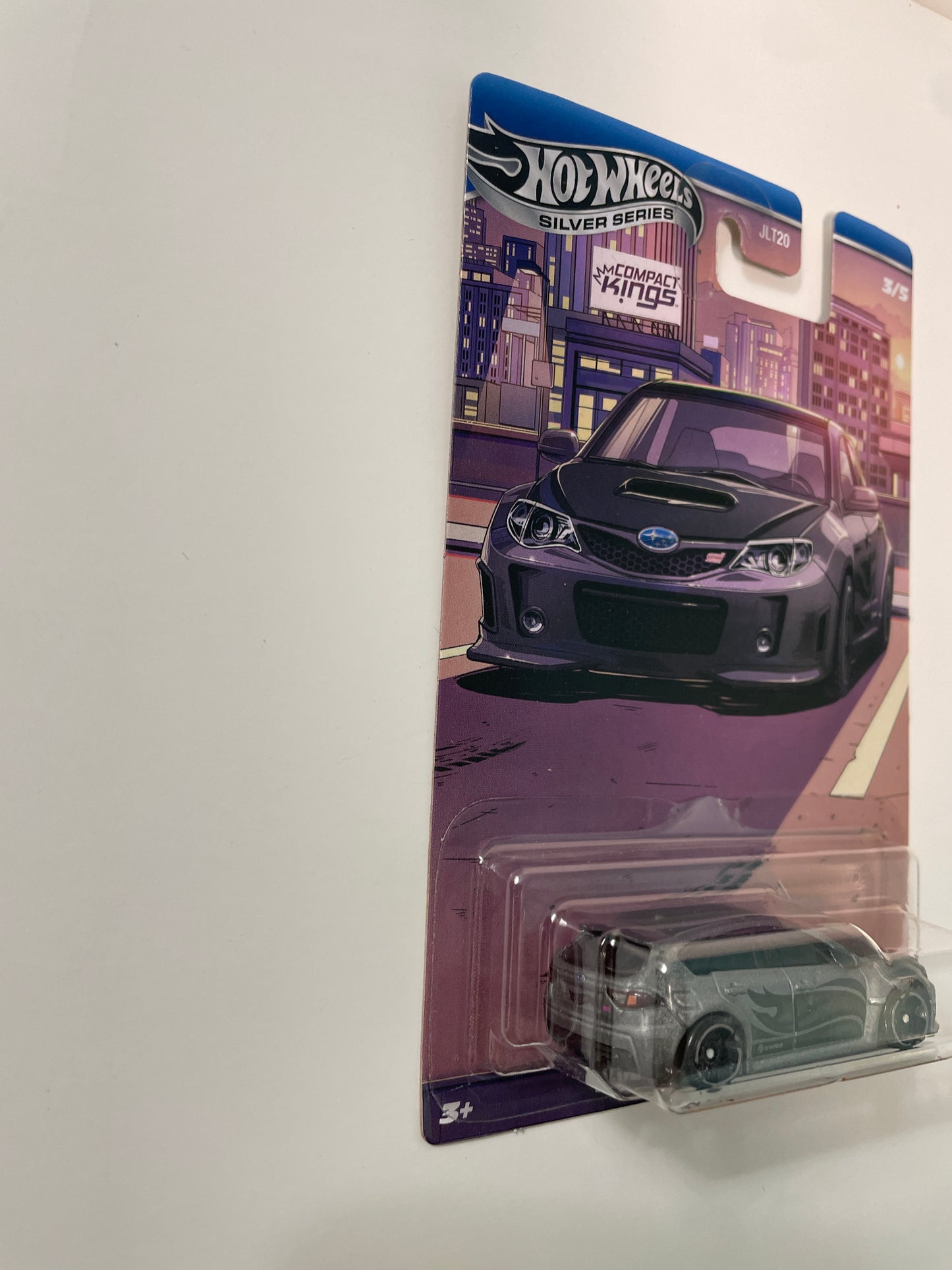 Hot Wheels 1/64 Silver Series Compact Kings Subaru WRX STI Silver - JKX59