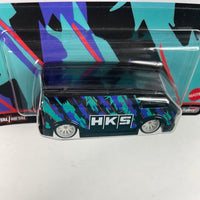 Hot Wheels 1/64 Pop Culture Speed Shop HKS MBK Van Black - Damaged Card