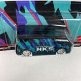 Hot Wheels 1/64 Pop Culture Speed Shop HKS MBK Van Black - Damaged Card