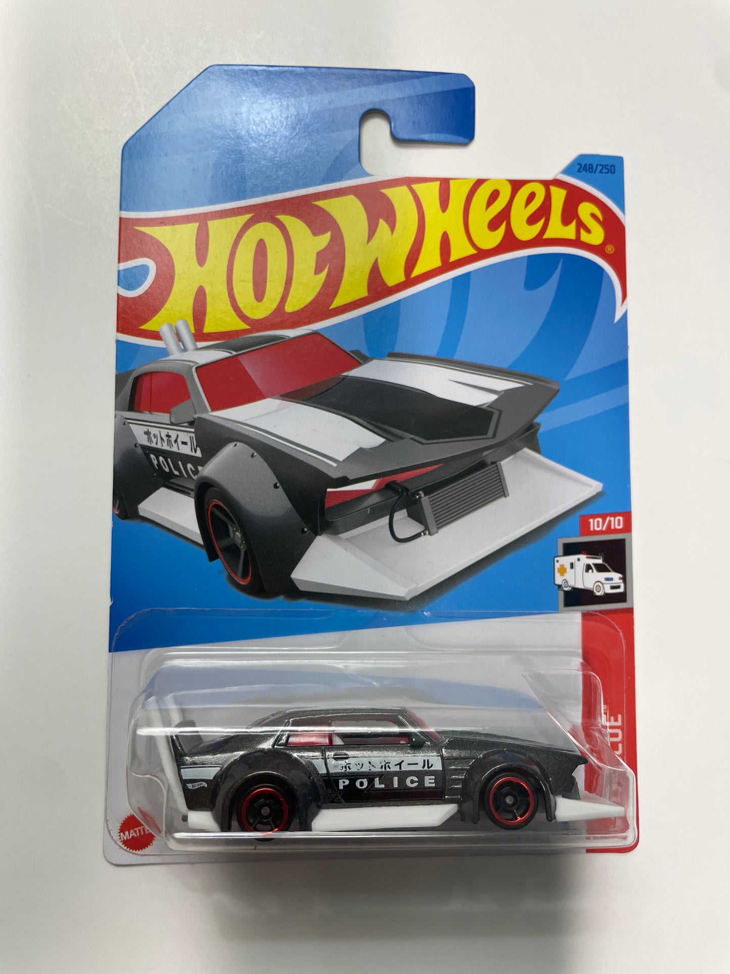 Hot Wheels 1/64 Mad Manga Police Black & White