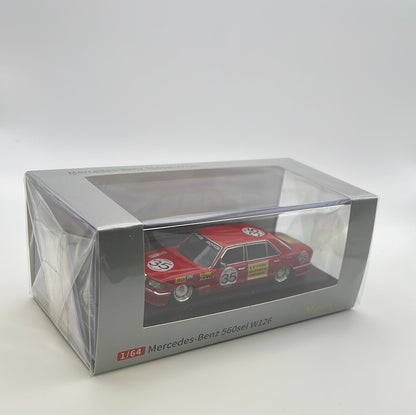 1/64 Master Mercedes-Benz 560sel W126 Lowered Red