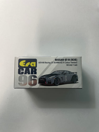 Era Car 1/64 Nissan GT-R ( R35) Advan Racing GT (Kamikaze R Colour Version) n96 Grey