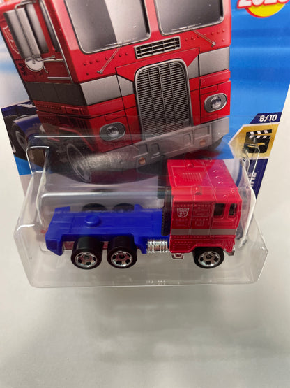 Hot Wheels 1/64 Transformers Optimus Prime Red & Blue