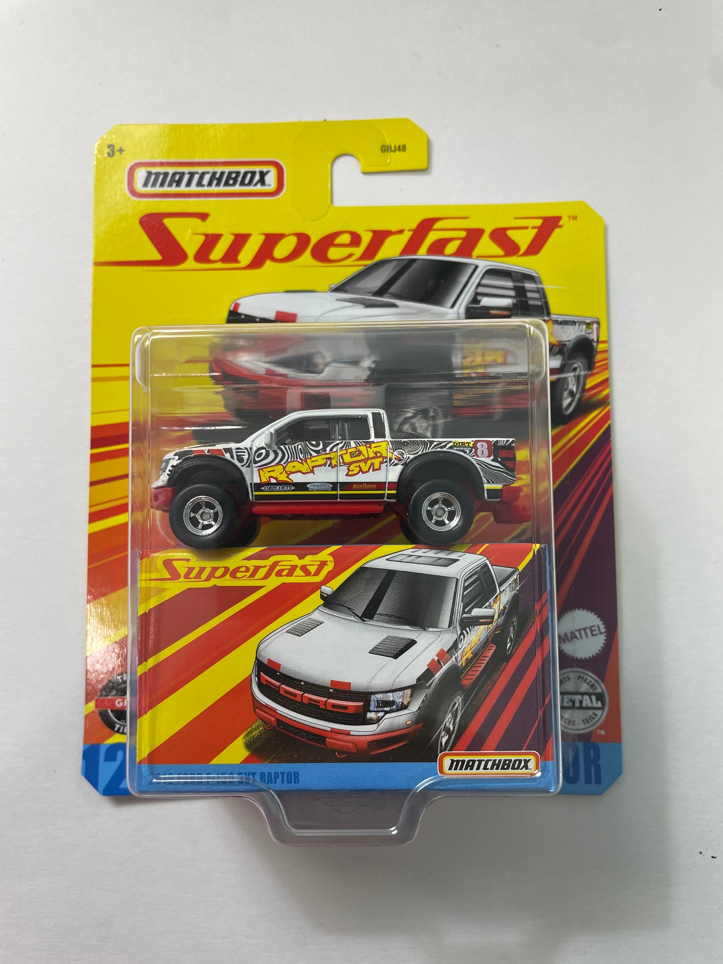 Matchbox Superfast 1/64 2010 Ford F-150 SVT Raptor White - GNY12