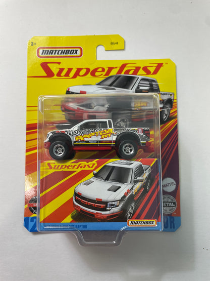 Matchbox Superfast 1/64 2010 Ford F-150 SVT Raptor White - GNY12